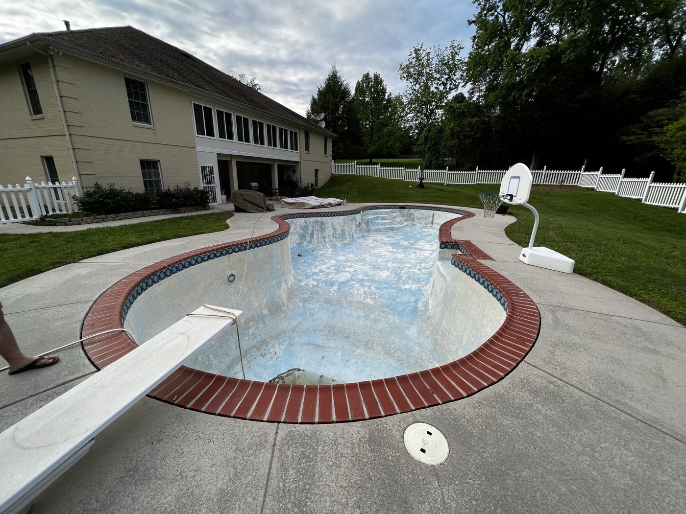 Pool before renovation