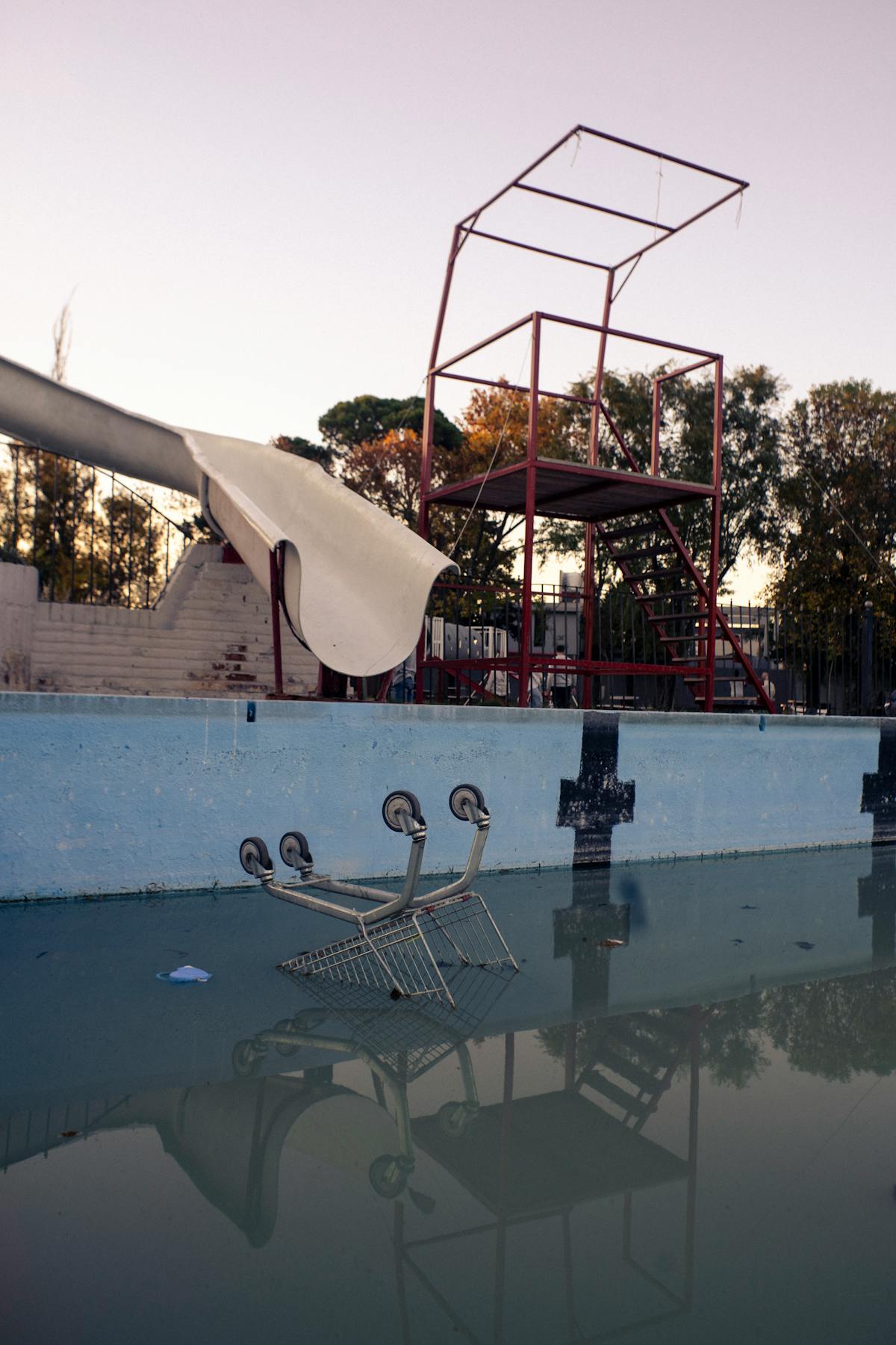 Stained pool